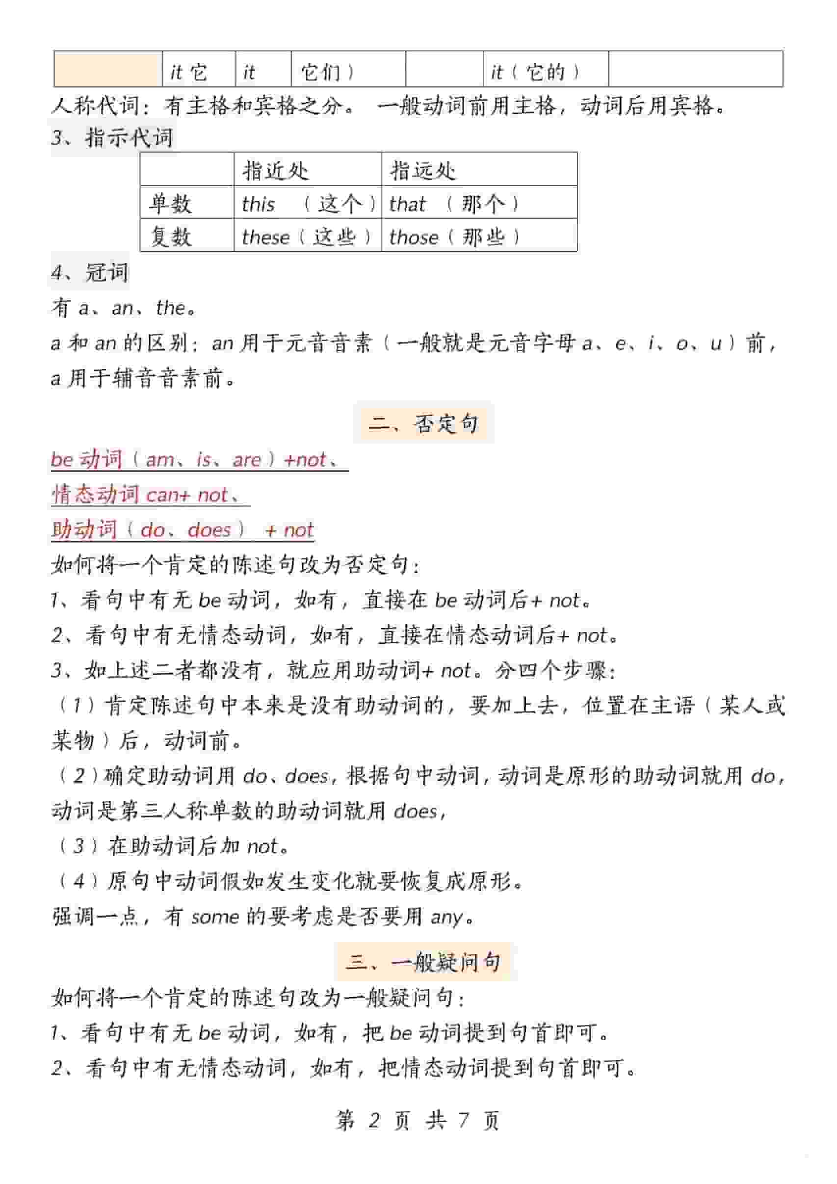 2026年人教版PEP五年级下册英语重要语法知识汇总及期末专项复习提分宝典电子版