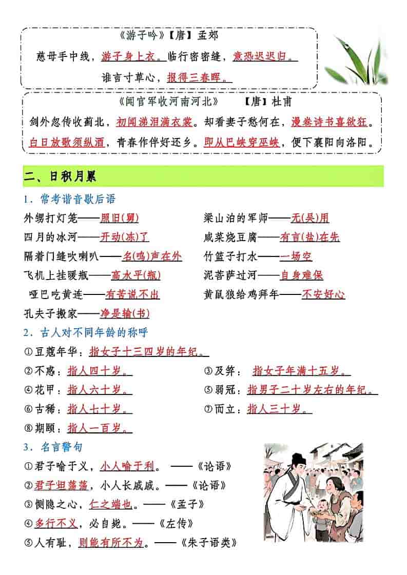 2026春五年级下册语文期末复习核心考点汇总全册同步必考知识点归纳资料 2026春五年级下册语文期末复习核心考点汇总全册同步必考知识点归纳资料